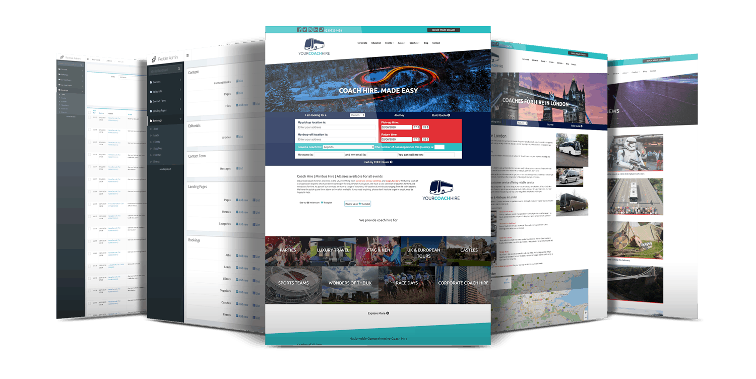 Your Coach Hire - Website Showcase